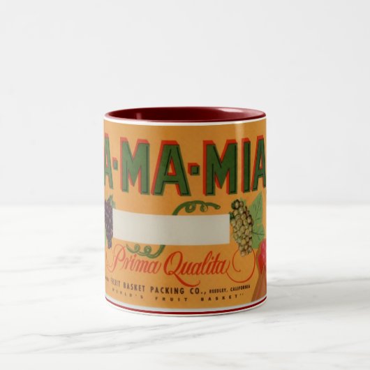 Trauben MAs MA Mia Zweifarbige Tasse (Mittel)