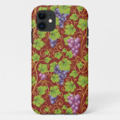 Trauben-Muster Case-Mate iPhone Hülle (Rückseite)