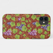 Trauben-Muster Case-Mate iPhone Hülle (Rückseite (Horizontal))