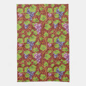 Trauben-Muster Geschirrtuch (Vertikal)