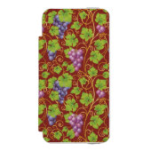 Trauben-Muster Incipio iPhone Geldbeutel-Hülle (Folio Vorderseite)