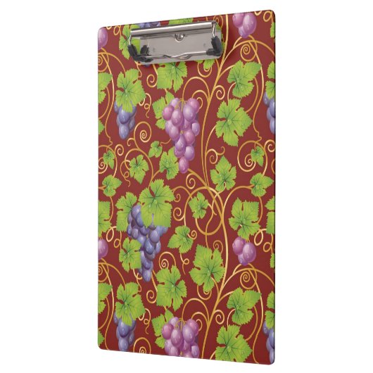 Trauben-Muster Klemmbrett (Links)