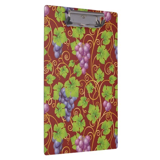 Trauben-Muster Klemmbrett (Rechts)