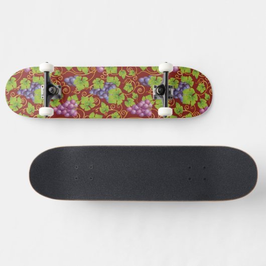 Trauben-Muster Skateboard (Horizontal)