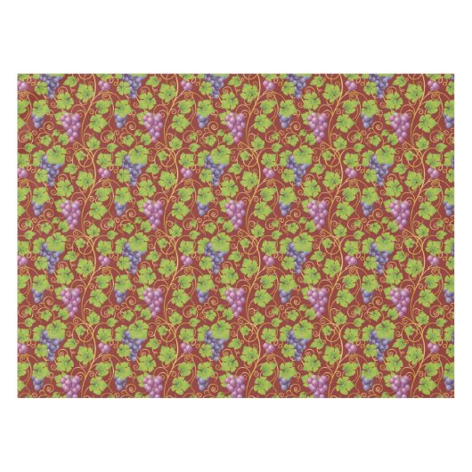 Trauben-Muster Tischdecke (Vorderseite (Horizontal))