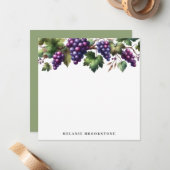 Trauben nach eigener Weinbautradition Mitteilungskarte (Vorderseite/Rückseite Beispiel)