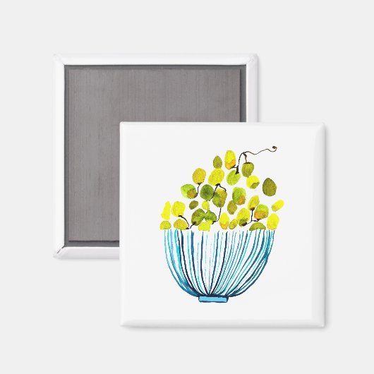 Trauben niedliche Früchte Magnet (Vorderseite/Rückseite)