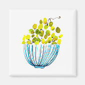 Trauben niedliche Früchte Magnet (Vorne)