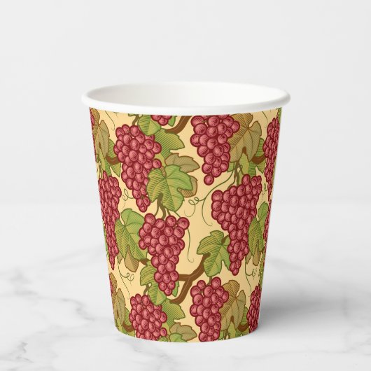Trauben Pappbecher (Rückseite)