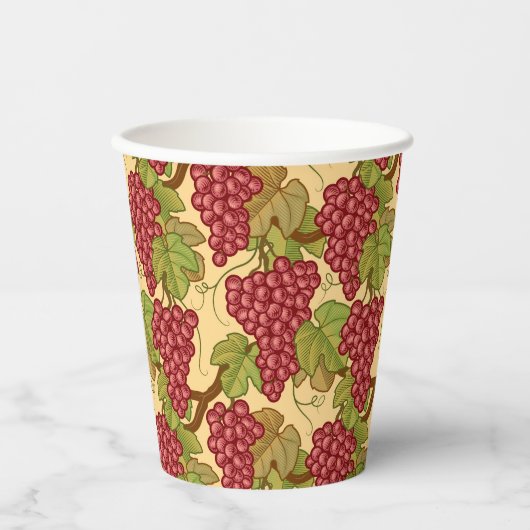 Trauben Pappbecher (Vorderseite)