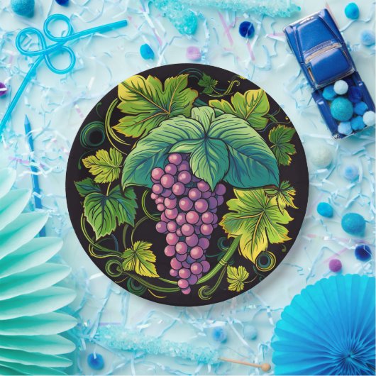 Trauben Pappteller (Party)