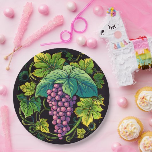 Trauben Pappteller (Party)