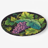 Trauben Pappteller (Schrägansicht)