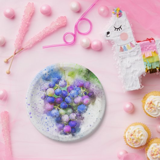 Trauben Pappteller (Party)