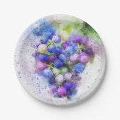 Trauben Pappteller (Vorderseite)