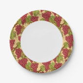 Trauben Pappteller (Vorderseite)