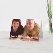 Trauben Petrich, Bulgarien Dankeskarte (Rückseite)