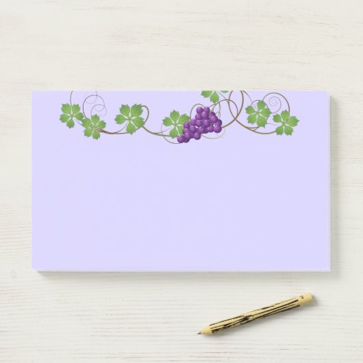 Trauben Post-it Klebezettel (Auf Schreibtisch)