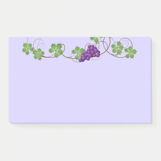 Trauben Post-it Klebezettel (Vorderseite)