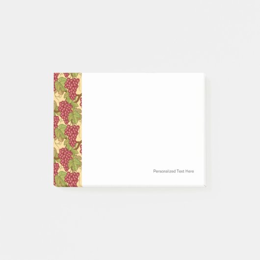 Trauben Post-it Klebezettel (Vorderseite)