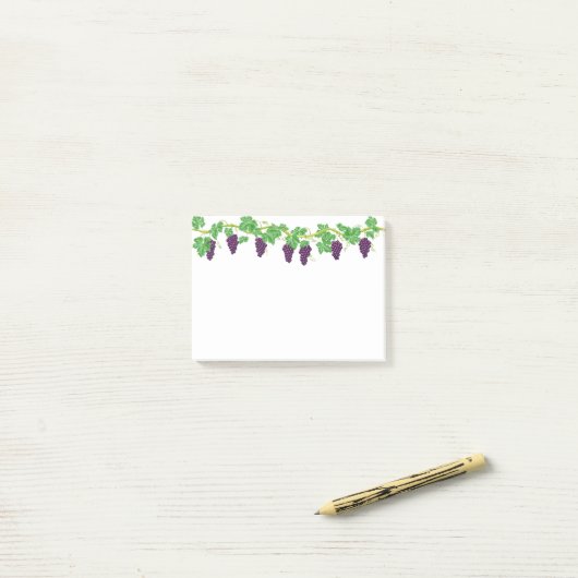 Trauben Post-it Klebezettel (Auf Schreibtisch)