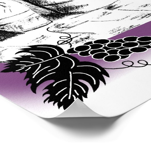 Trauben Poster (Ecke)