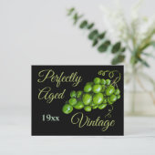 Trauben Postkarte (Stehend Vorderseite)