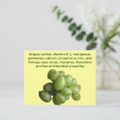 Trauben-Postkarte Postkarte (Stehend Vorderseite)