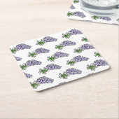 Trauben Rechteckiger Pappuntersetzer (angewinkelt)