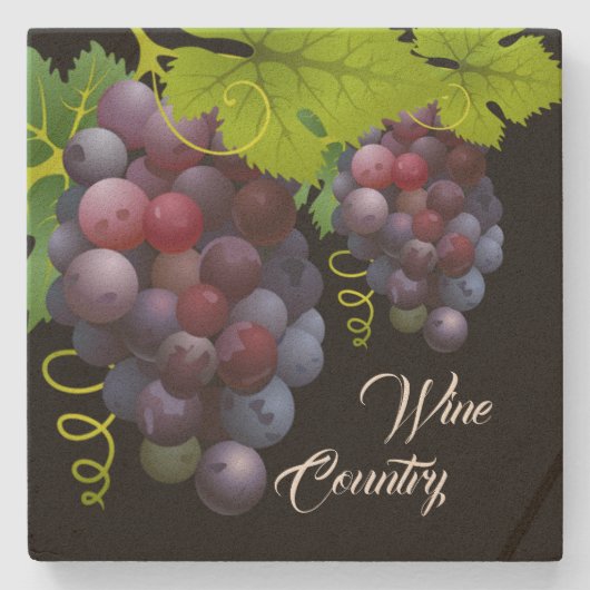 Trauben Sandstone Untersetzer (Vorderseite)