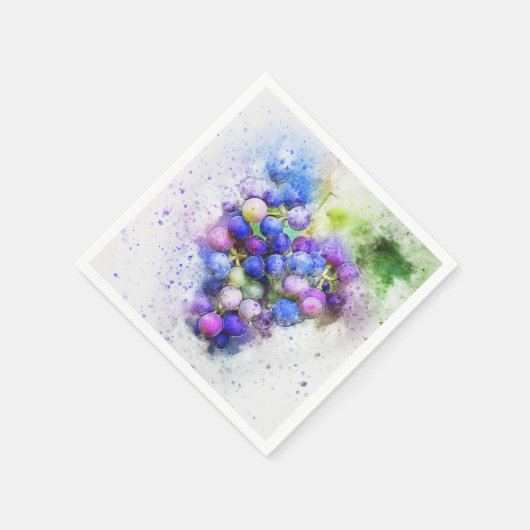 Trauben Serviette (Ecke)