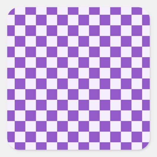 Trauben-Sodaschachbrettmuster Quadratischer Aufkleber (Vorderseite)