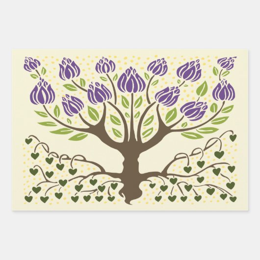 Trauben und Bäume von Aubrey Beardsley Geschenkpapier Set (Vorderseite 3)