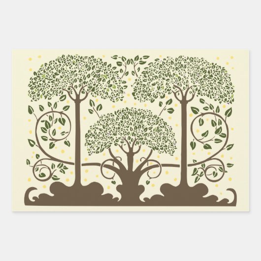 Trauben und Bäume von Aubrey Beardsley Geschenkpapier Set (Vorderseite 2)