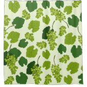 Trauben und Blätter Duschvorhang (Vorderseite)