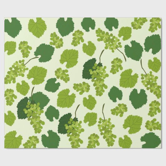 Trauben und Blätter Geschenkpapier (Flach)