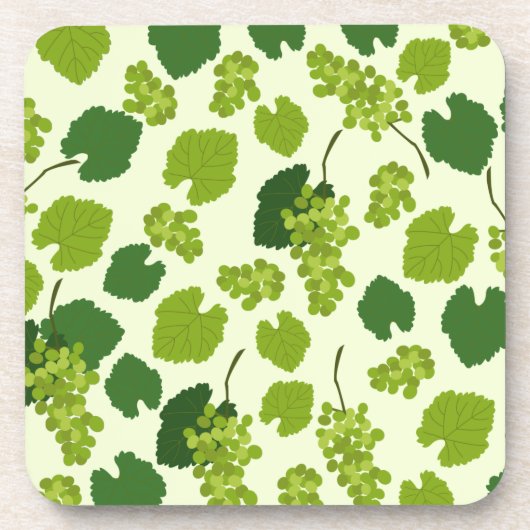 Trauben und Blätter Getränkeuntersetzer (Vorderseite)