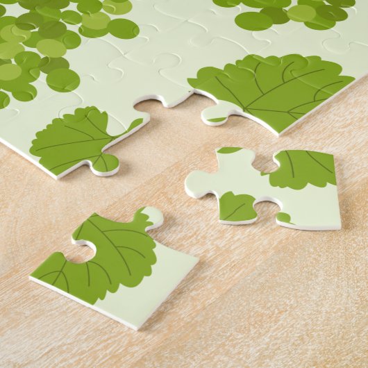 Trauben und Blätter Puzzle (Seite)