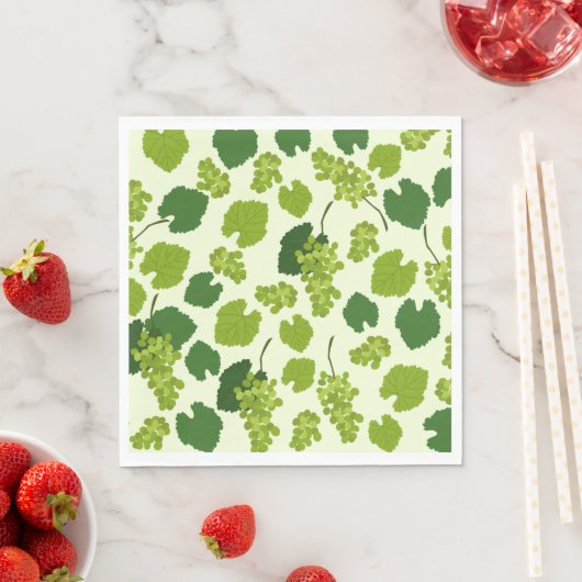 Trauben und Blätter Serviette (Beispiel)