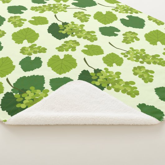 Trauben und Blätter Sherpadecke (3/4)