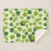 Trauben und Blätter Sherpadecke (Vorderseite (Horizontal))