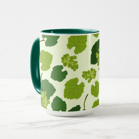 Trauben und Blätter Tasse (Vorderseite Links)