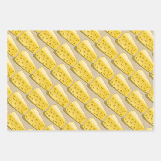 Trauben und Käse - Gourmet-Muster Geschenkpapier Set (Vorderseite 3)