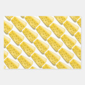 Trauben und Käse - Gourmet-Muster Geschenkpapier Set (Vorderseite)