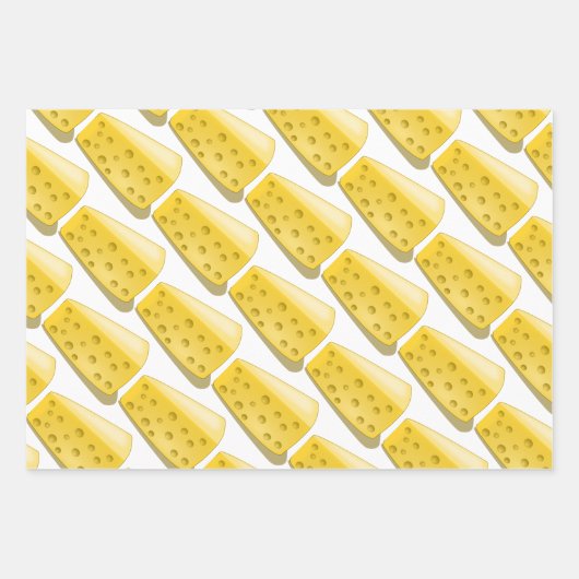 Trauben und Käse - Gourmet-Muster Geschenkpapier Set (Vorderseite)