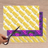Trauben und Käse - Gourmet-Muster Geschenkpapier Set