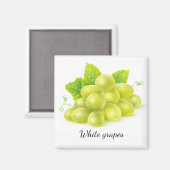 Trauben und Minze Magnet (Vorderseite/Rückseite)