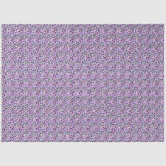 Trauben- und Mooszettel Seidenpapier (Vorderseite)