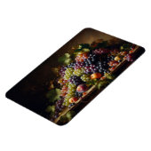 Trauben und Obst Stillleben Malerei Magnet (Linke Seite)