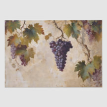 Trauben und Reben Wasserfarben